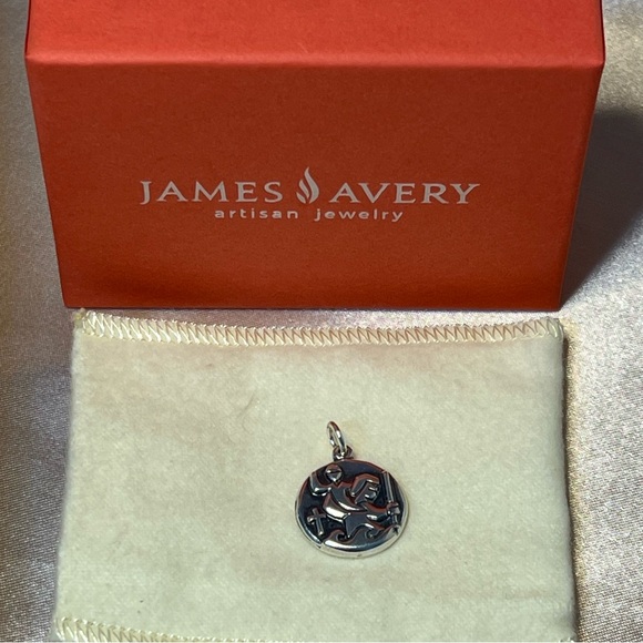James Avery Jewelry - Retired James Avery 925 Sterling Silver St. Christopher Medallion Pendant Charm